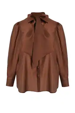 Wehkamp Mat Fashion blouse bruin aanbieding