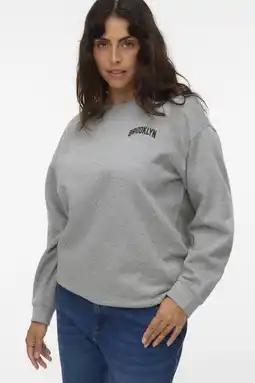 Wehkamp VERO MODA CURVE sweater grijs aanbieding