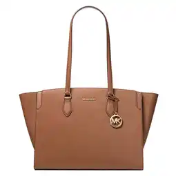 Wehkamp Michael Kors leren shopper Becca cognac aanbieding