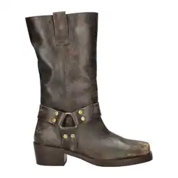 Wehkamp Nelson leren bikerboots bruin aanbieding