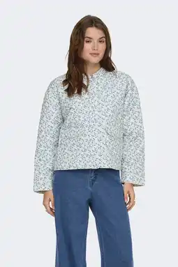 Wehkamp ONLY jasje quilted lichtblauw aanbieding