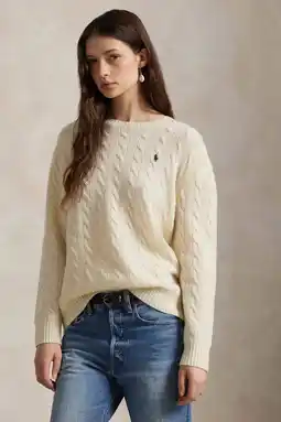 Wehkamp Polo Ralph Lauren wollen trui ecru aanbieding