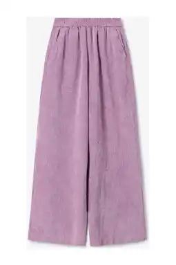 Wehkamp Sissy-Boy corduroy wide leg highwaist broek lavendel aanbieding