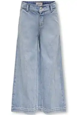 Wehkamp KIDS ONLY MINI KMGCOMET wide leg jeans light blue denim aanbieding