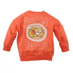 Wehkamp Z8 mini sweater Dayn met backprint oranje aanbieding