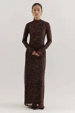 Wehkamp HARPER & YVE maxi jurk bruin aanbieding