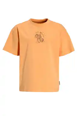 Wehkamp Me & My Monkey oversized T-shirt Luna met backprint oranje aanbieding