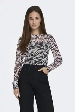 Wehkamp ONLY mesh top zwart aanbieding