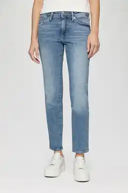 Wehkamp s.Oliver regularwaist slim fit jeans medium blue denim aanbieding