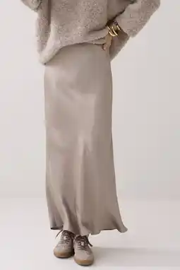 Wehkamp Summum midi rok lichtbruin aanbieding