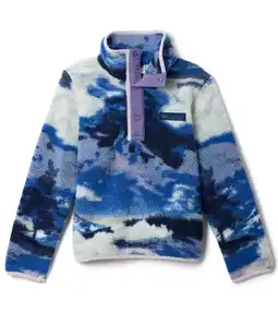 Wehkamp Columbia fleece sweater Helvetia II donkerblauw print aanbieding