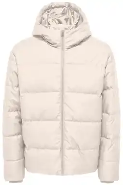 Wehkamp ONLY & SONS gewatteerde jas beige aanbieding