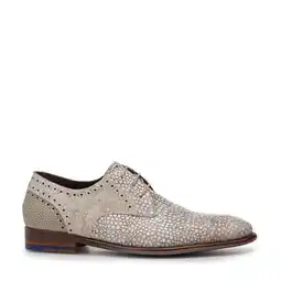 Wehkamp Floris van Bommel De Stapper 39.65 leren veterschoenen lichtbruin aanbieding