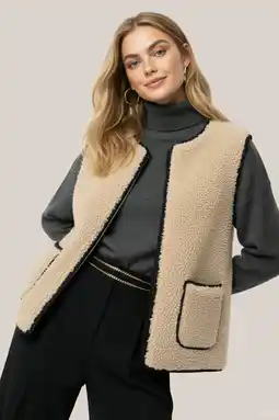 Wehkamp HYPEDROP gilet beige aanbieding