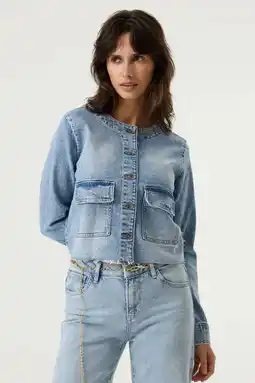 Wehkamp Garcia denim spijkerjas medium blue denim aanbieding