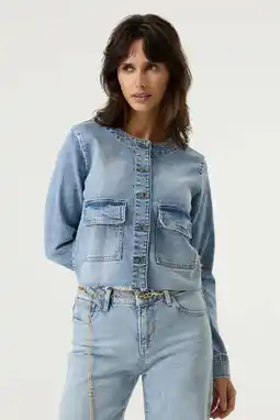Wehkamp Garcia denim spijkerjas medium blue denim aanbieding