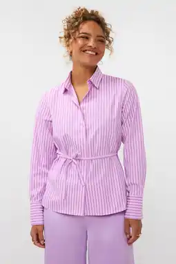 Wehkamp Ydence blouse met krijtstreep roze aanbieding