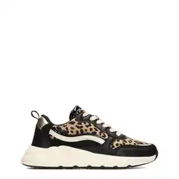 Wehkamp POSH by Poelman CHARLIE chunky sneakers met panterprint zwart/beige aanbieding