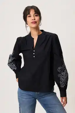 Wehkamp Miss Etam blousetop zwart aanbieding
