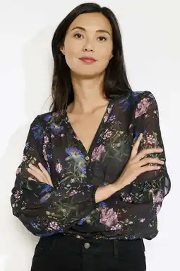 Wehkamp LOLALIZA blouse zwart met lurex aanbieding