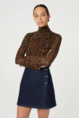 Wehkamp Fabienne Chapot korte rok dark blue denim aanbieding