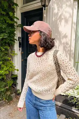 Wehkamp Sissy-Boy gebreide trui met wol ecru aanbieding