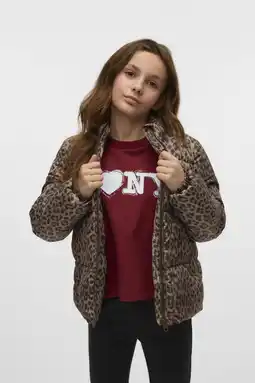 Wehkamp VERO MODA GIRL gewatteerde jas lichtbruin aanbieding