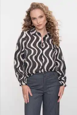 Wehkamp Geisha blouse zwart aanbieding