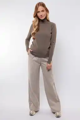 Wehkamp CS the Label straight regularwaist pantalon zand aanbieding