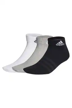 Wehkamp adidas Performance sportsokken - wit/grijs/zwart (set van 3) aanbieding