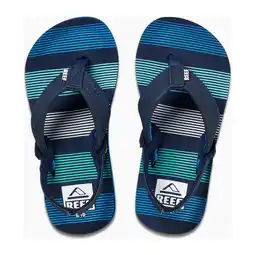 Wehkamp Reef Kids Ahi teenslippers met hielbandje donkerblauw aanbieding