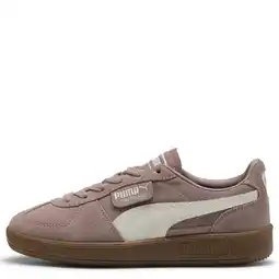 Wehkamp Puma Palermo leren sneakers bruin/lichtgrijs aanbieding