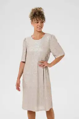 Wehkamp Cream midi jurk crème aanbieding
