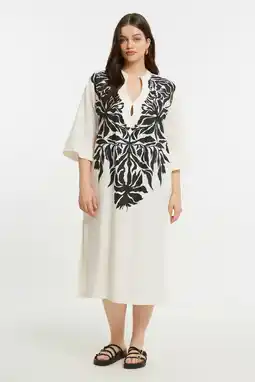 Wehkamp Mat Fashion gebloemde zomerjurk wit aanbieding