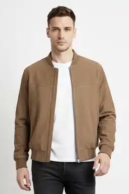 Wehkamp Goosecraft suede bomberjack lichtbruin aanbieding