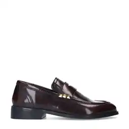 Wehkamp Sacha leren loafers bordeaux aanbieding