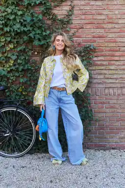 Wehkamp Tessa van Montfoort x PIECES x Wehkamp jasje geel aanbieding