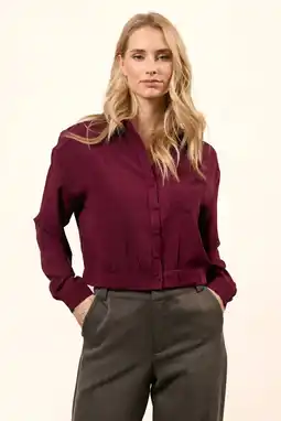 Wehkamp Lofty Manner blouse donkerrood aanbieding