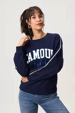 Wehkamp Miss Etam sweater donkerblauw aanbieding