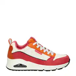 Wehkamp Skechers chunky sneakers wit/roze/oranje aanbieding