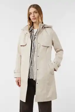 Wehkamp comma trenchcoat beige aanbieding