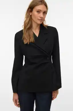Wehkamp VERO MODA getailleerde blazer zwart aanbieding