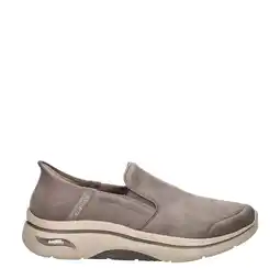 Wehkamp Skechers Hands Free Slip-Ins Go Walk Arch FIt sneakers taupe aanbieding