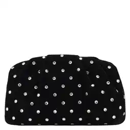 Wehkamp Mango fluwelen clutch zwart aanbieding