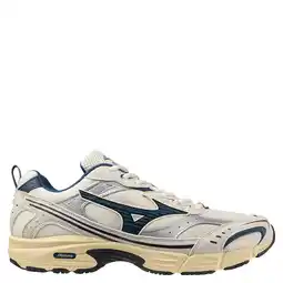 Wehkamp Mizuno S.L. MXR mesh sneakers blauw/ecru aanbieding