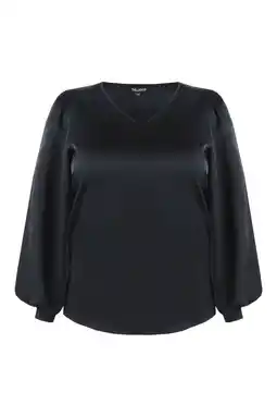 Wehkamp Exxcellent blousetop zwart aanbieding