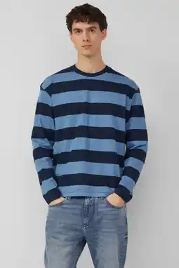 Wehkamp s.Oliver gestreepte longsleeve blauw aanbieding