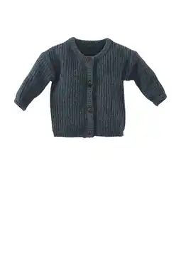 Wehkamp Z8 newborn gebreid vest Mert grijs aanbieding