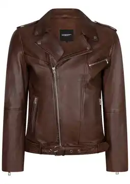 Wehkamp Goosecraft leren jas bruin aanbieding