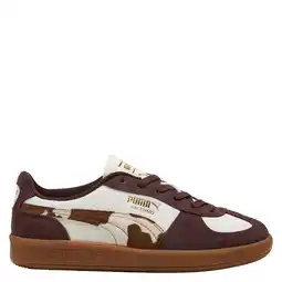 Wehkamp Puma Palermo Cow leren sneakers met koeienprint ecru/bruin aanbieding